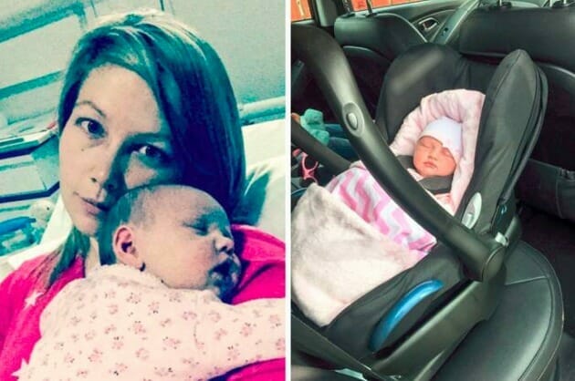 3 Wochen altes Baby hat Krampfanfall, hört nach 2 Stunden Autofahrt auf zu atmen: Jetzt spricht Mama eine Warnung für alle Eltern aus