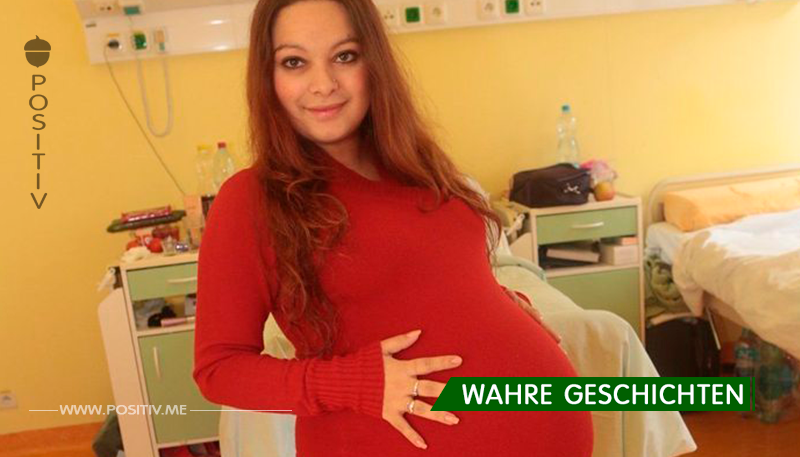 Die 23-jährige Alexandra dachte, sie wäre schwanger mit Zwillingen, aber als die Ärzte ihr die Ergebnisse der Ultraschalluntersuchung zeigten, konnte sie nicht sprechen