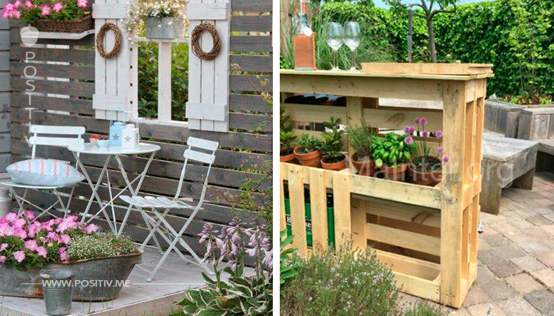 Möchtest du deinen Garten etwas verschönern? Vielleicht sind diese 15 Paletten Garten-Ideen wohl etwas für dich!