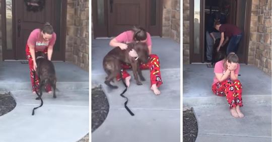 Eltern adoptieren heimlich den Hund, um den sich ihre Tochter im Tierheim freiwillig gekümmert hat