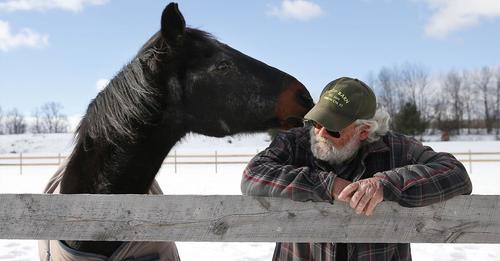 Ein 40 Jahre altes, pensioniertes Rennpferd und ein 58-jähriger Mann geben sich gegenseitig einen Sinn im Leben