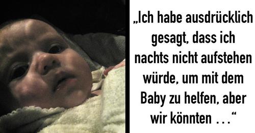 Mann will lieber schlafen, als sich nachts um Baby zu kümmern